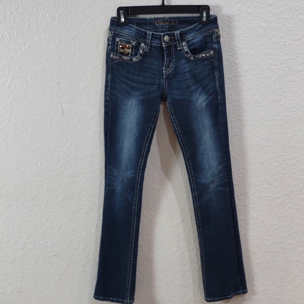 Grace Women's Blue Jeans - Picture 5 of 17